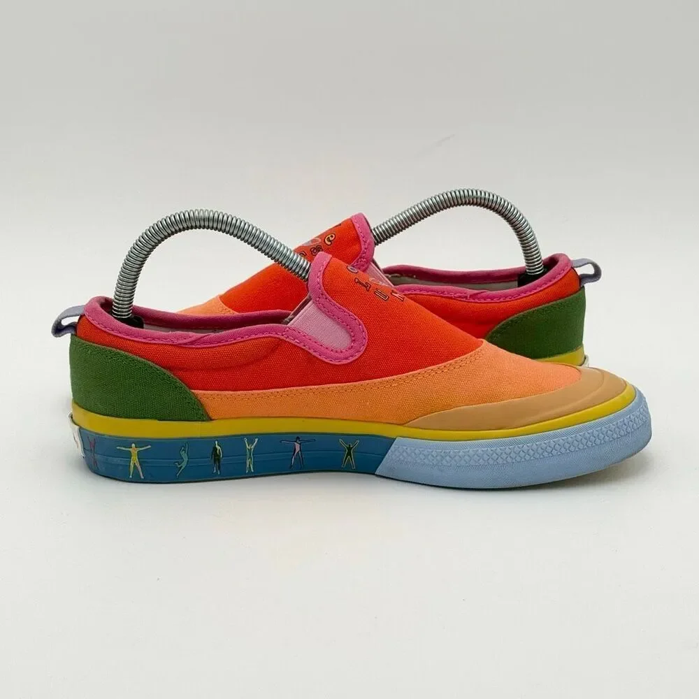 Adidas Nizza Slip-On Low Pride Pack - Love Unites' Canvas Sneakers - US Men’s 7.